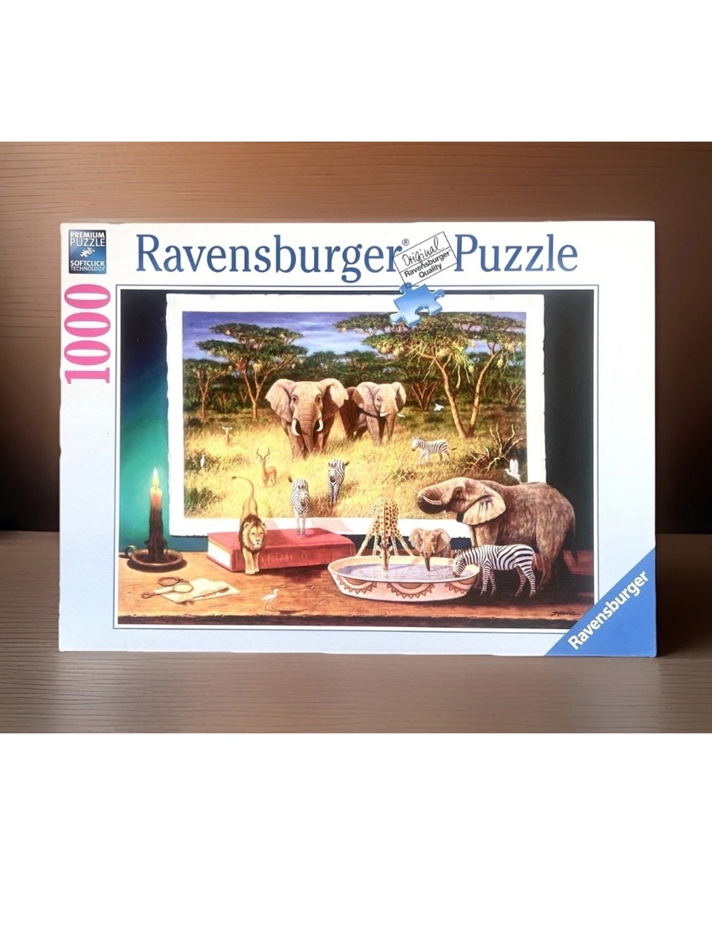 Ravensburger Puzzle ‘Nighttime Visitors’ Elephants, Zebras & More 1000 Piece
